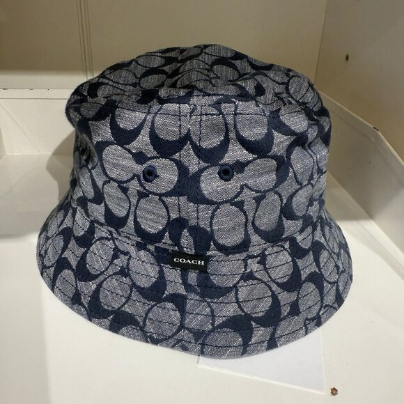 coach Signature Chambray Bucket Hat ci497 main image 3